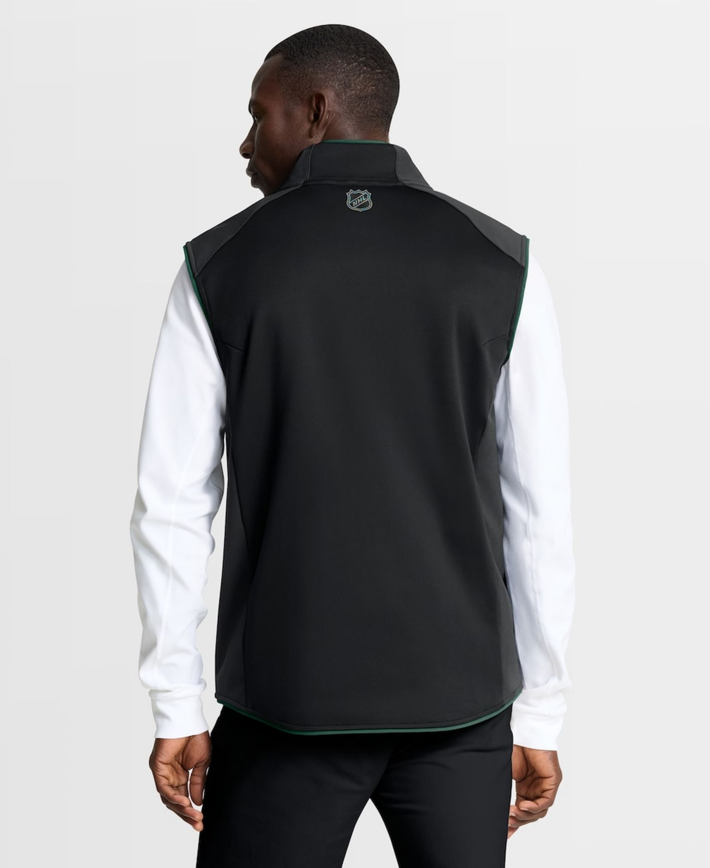 Мужской жилет Fanatics Black Minnesota Wild Authentic Pro Rink Full-Zip Vest — фото 4