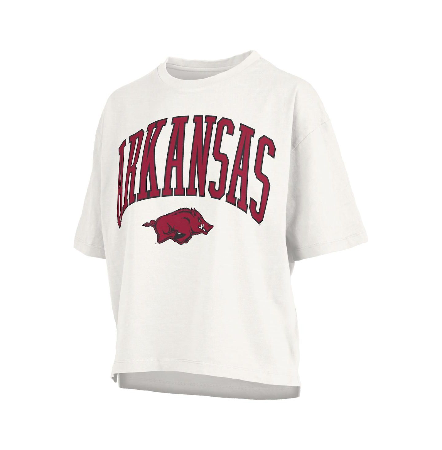 Женская футболка Pressbox White Arkansas Razorbacks Nelson — фото 2