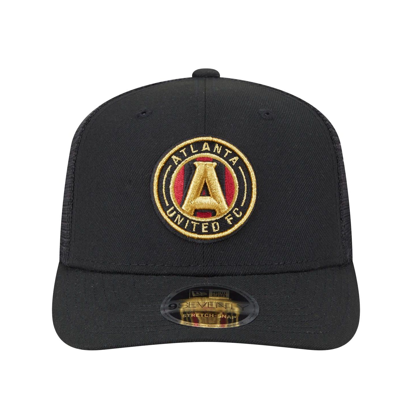 Мужские головные уборы New Era Black Atlanta United FC Jersey Hook 9SEVENTY Adjustable Hat — фото 2