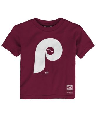 Toddler Burgundy Philadelphia Phillies Retro Logo T-Shirt