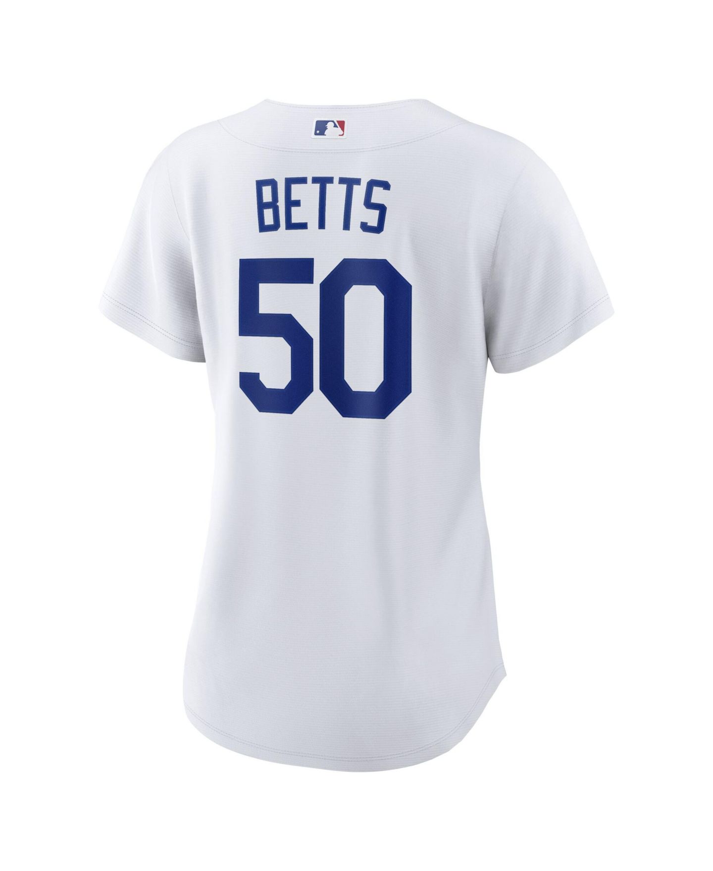Женский топ Nike Mookie Betts White Los Angeles Dodgers Home Replica Jersey — фото 3
