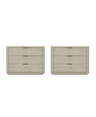 Evelyn 2-Piece 3-Drawer Nightstands