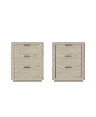 Evelyn 2-Piece 3-Drawer Nightstands
