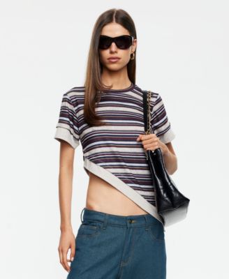 Women's Vintage-Inspired Stripe Crewneck Top