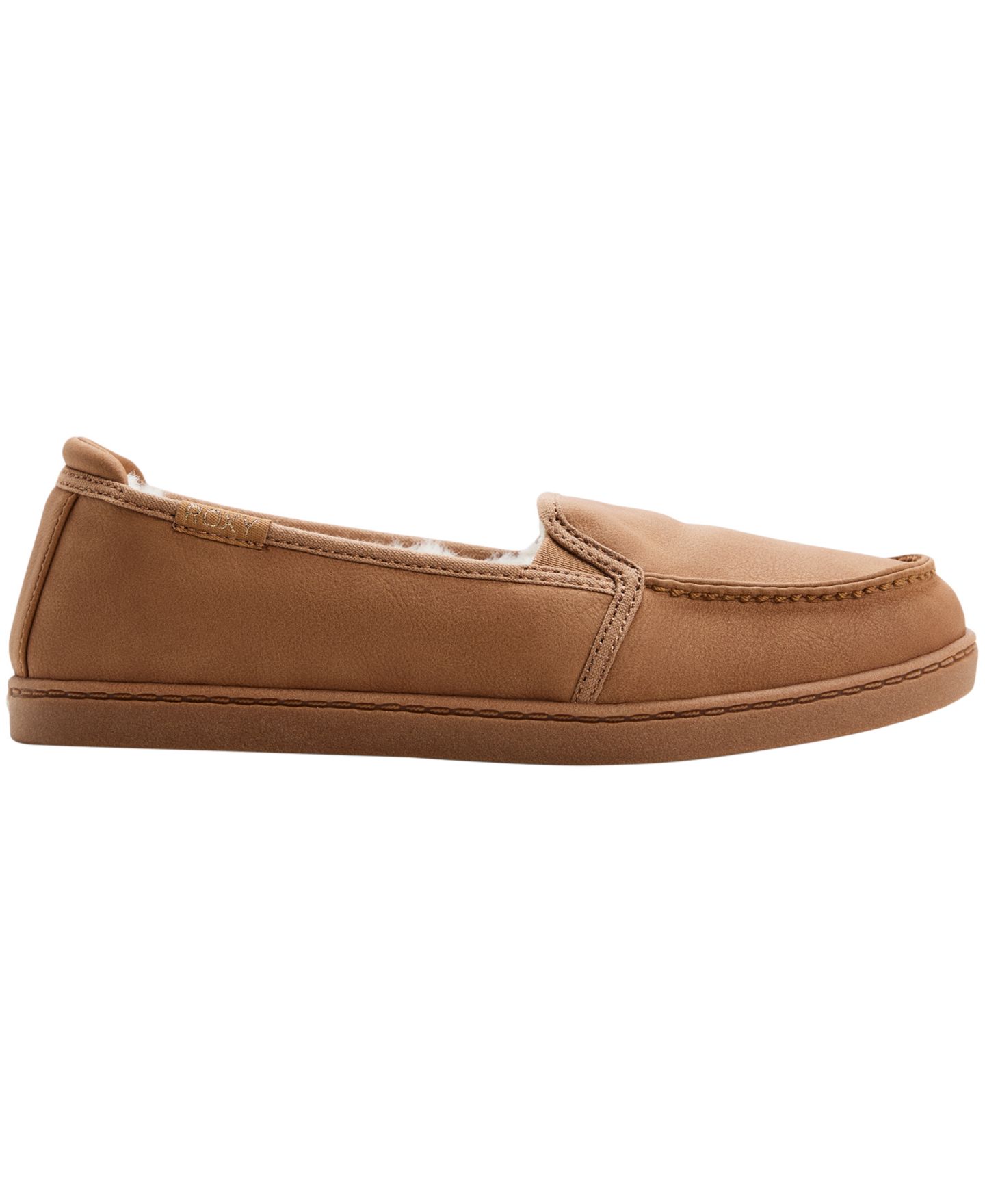 Женские туфли Roxy Minnow Cozy Slip-On, цвет: Рыжевато-коричневый — фото 2