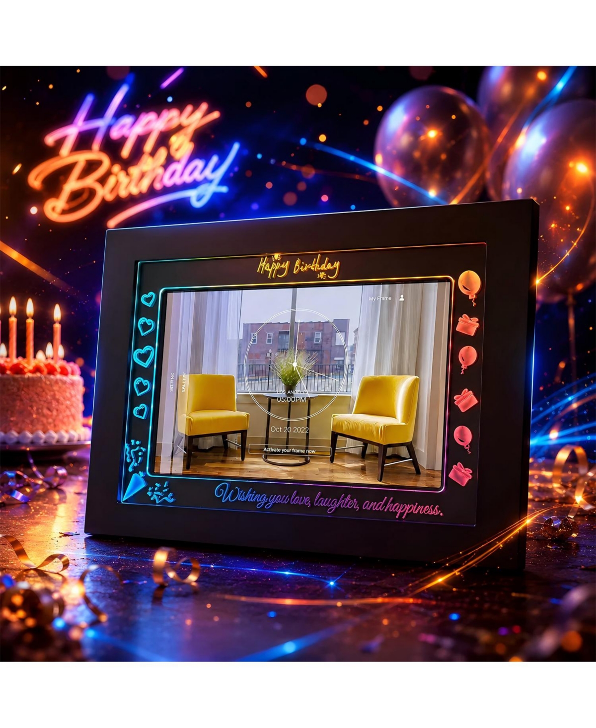 Eco4Life 10.1” Wi-Fi Lighting Digital Photo frame – Mother Days Frame