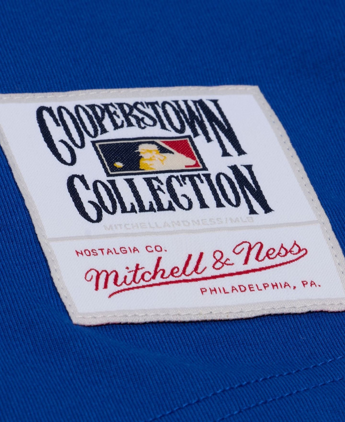 Мужская футболка Mitchell & Ness Royal New York Mets Wild Pitch Ringer — фото 4