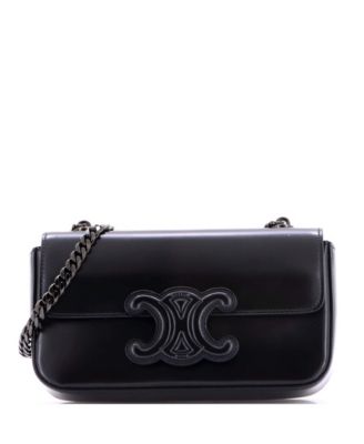 Small Triomphe Chain Shoulder Bag Leather