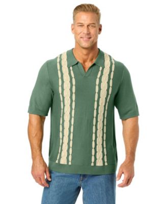 Men's Big and Tall No Tuck Sweater Polo