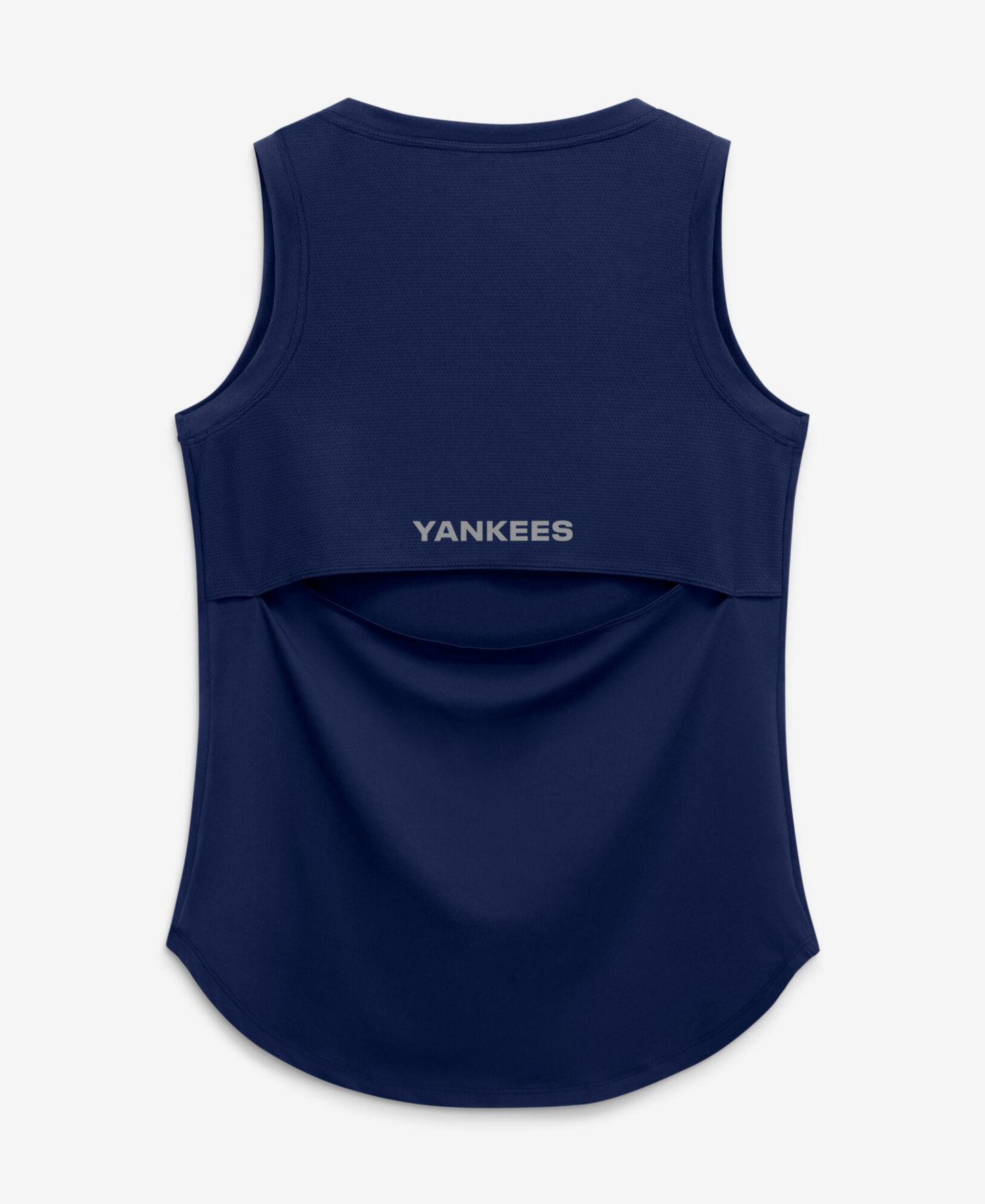 Женский топ Fanatics Navy New York Yankees Draped Mesh Back Performance — фото 3
