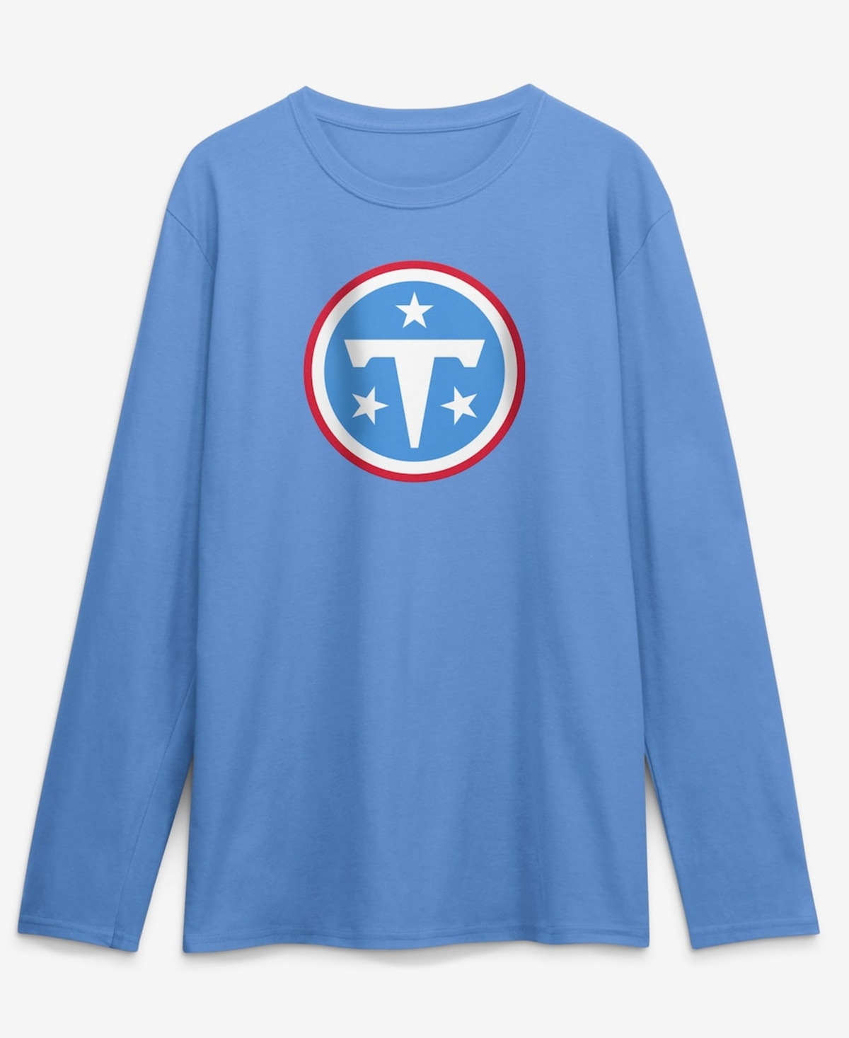 Logo Athletic Men's Light Blue Tennessee Titans Primary Logo Long Sleeve T-Shirt - Light Blue