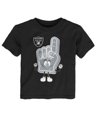 Baby Boys and Girls Black Las Vegas Raiders Handy Man T-Shirt