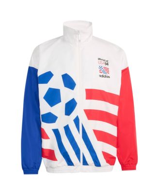 Adidas Men's White USMNT 1994 World Cup Full-Zip Woven Track