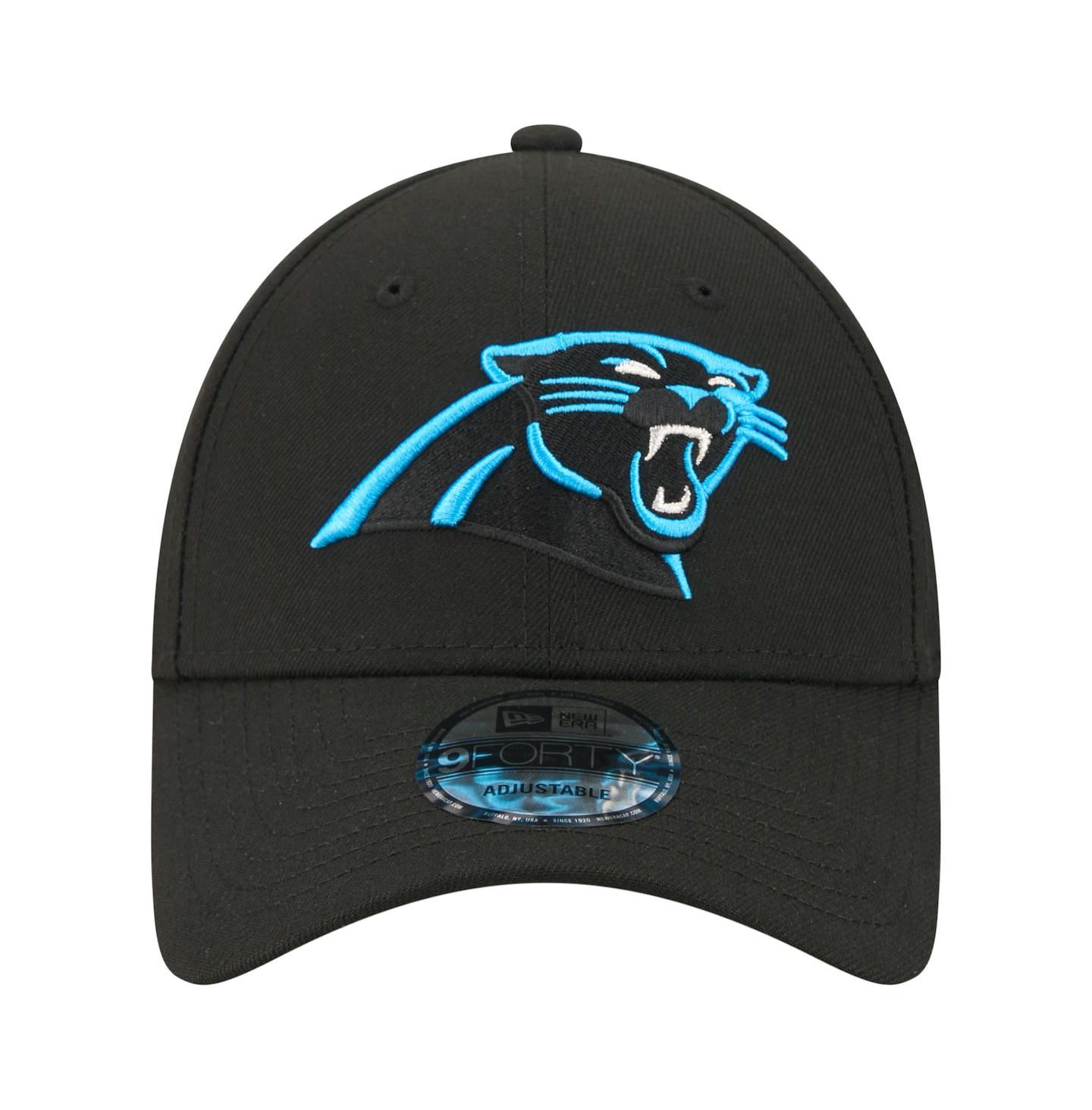 Мужская кепка New Era Black Carolina Panthers Core Team 9FORTY Adjustable Hat — фото 2