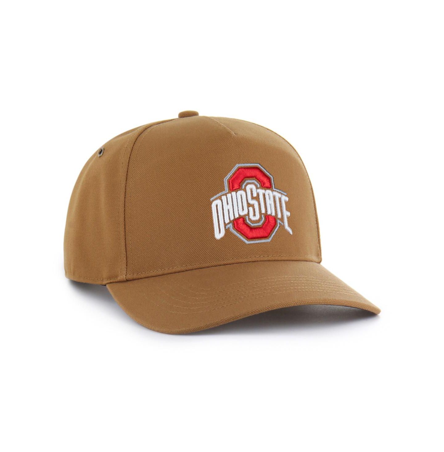 Мужская кепка '47 Brand X Carhartt and Brown Ohio State Buckeyes Hitch Adjustable Hat — фото 2