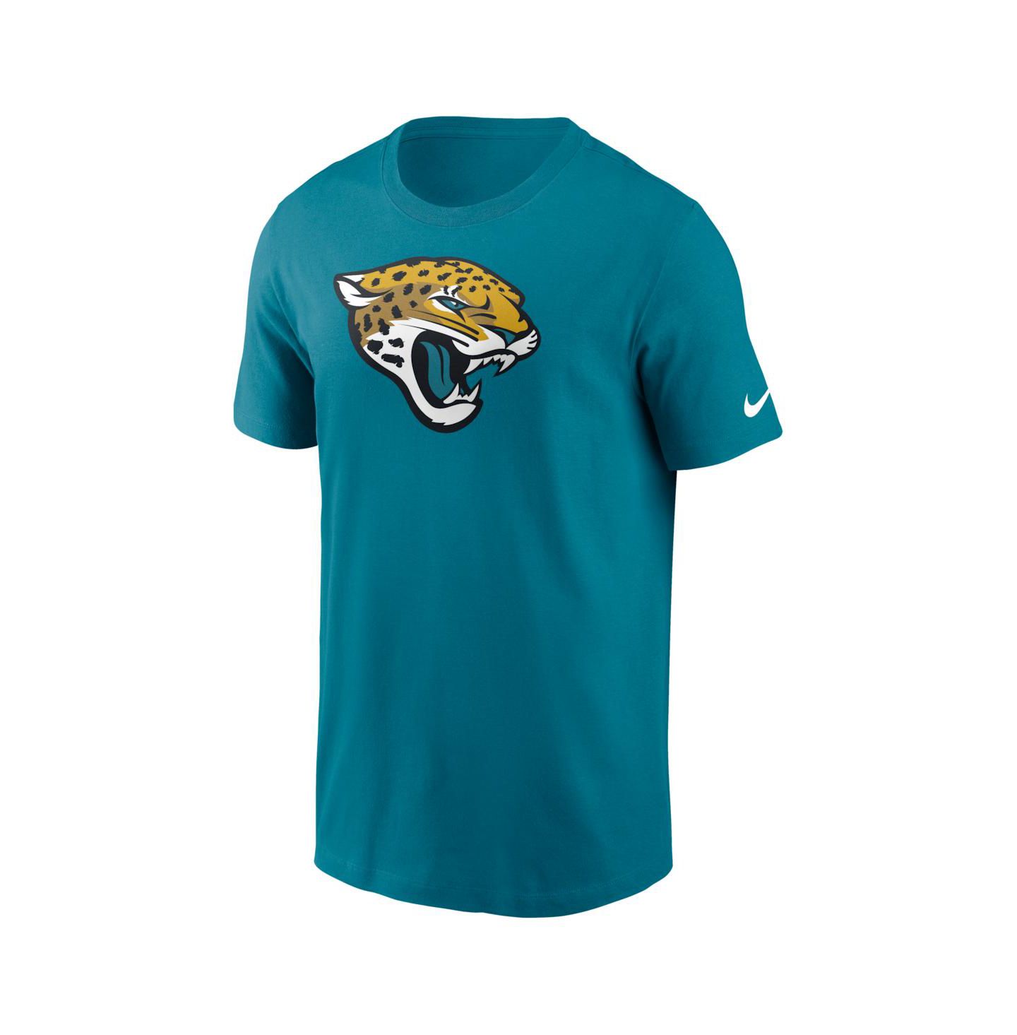 Мужская футболка Nike Teal Jacksonville Jaguars Essential Logo — фото 2