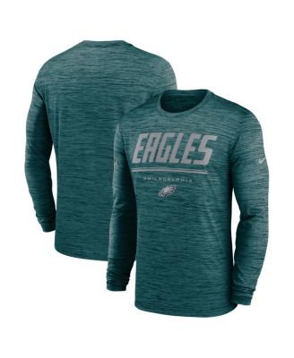 Men's Midnight Green Philadelphia Eagles Sideline Offensive Transition Velocity Dri-FIT Long Sleeve T-Shirt
