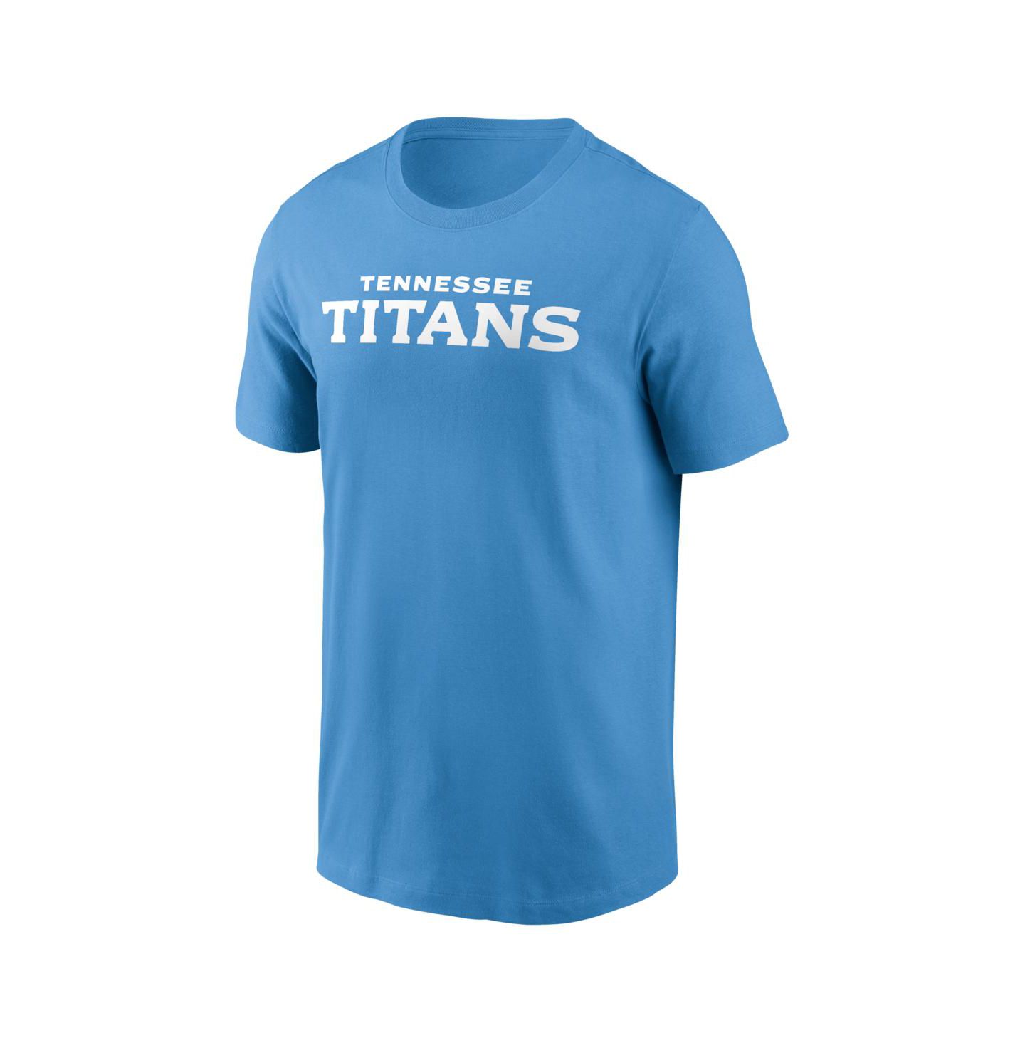 Мужская футболка Nike Light Blue Tennessee Titans Primetime Wordmark Essential — фото 2