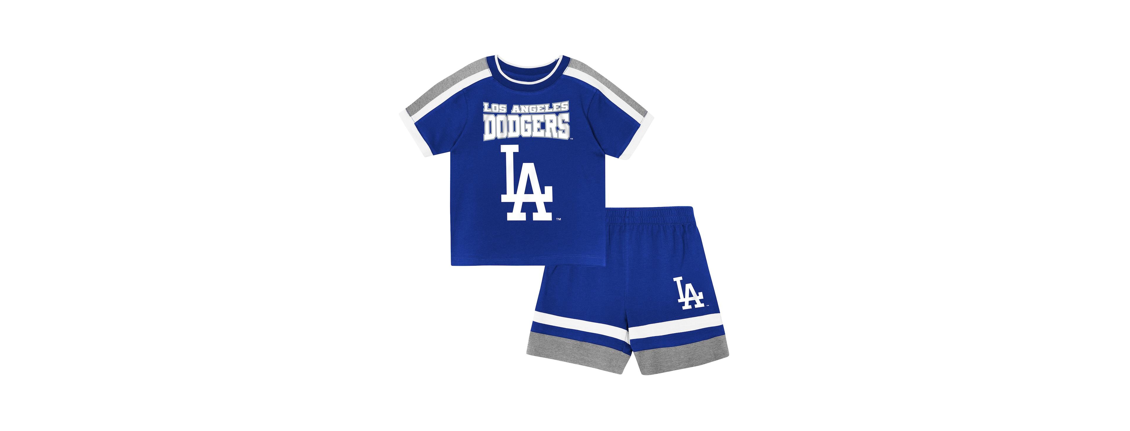Outerstuff Preschool Royal Los Angeles Dodgers Ground Ball T-Shirt Shorts Set