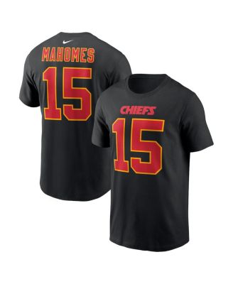 Men's Patrick Mahomes Black Kansas City Chiefs Carbon Name & Number T-Shirt
