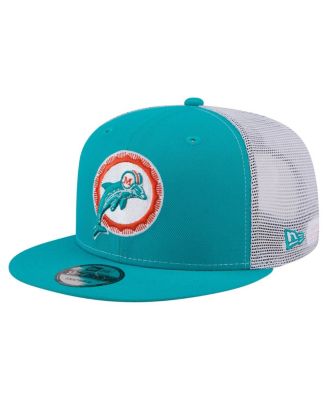 Men's Aqua Miami Dolphins Core Team 9FIFTY Trucker Snapback Hat