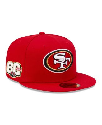 Men's Scarlet San Francisco 49ers 80th Anniversary Side Patch 59FIFTY Fitted Hat