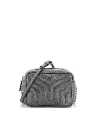Mini LouLou Bowling Bag Matelasse Chevron Leather