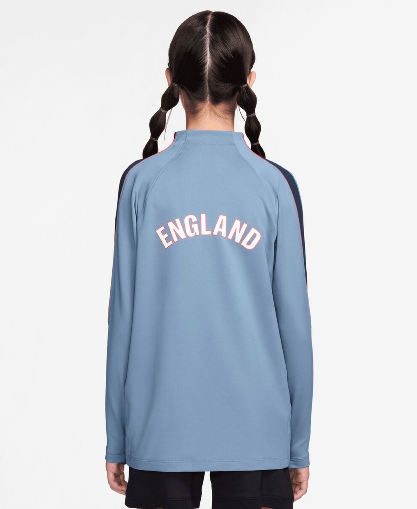 Детская тренировочная кофта Nike England 2026 Strike Dri-FIT с молнией, синяя — фото 2