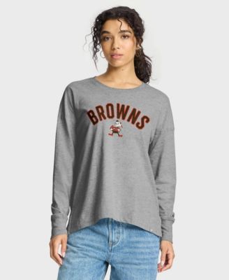 Women's Heather Gray Cleveland Browns Hometown Legacy Long Sleeve T-Shirt