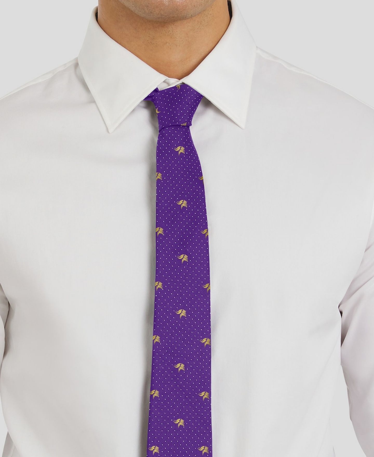 Мужские галстуки J. Palmer Minnesota Vikings Game Day Polka Dot Tie — фото 4