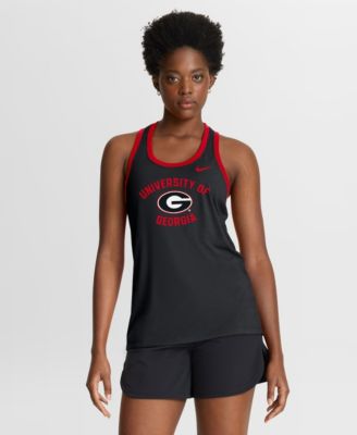Women's Black Georgia Bulldogs Uni Name Tri-Blend Dri-FIT Tank Top