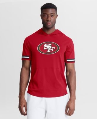 Men's Scarlet San Francisco 49ers Optimal Play Short Sleeve Hooded T-Shirt