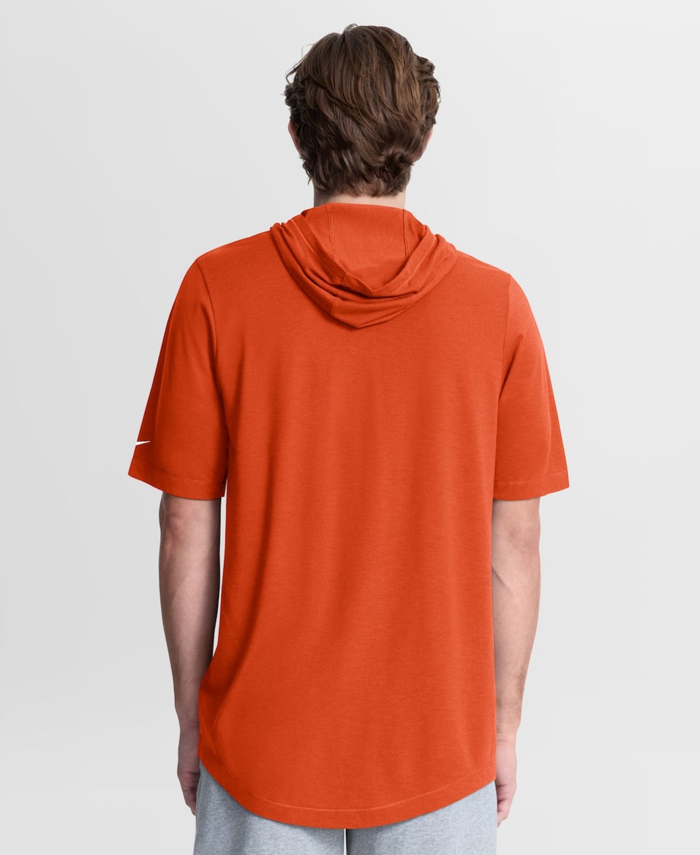 Мужская футболка Nike Orange Chicago Bears Tri-Blend Hooded — фото 4