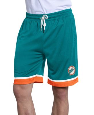 Men's Aqua Miami Dolphins Throwback Power Play Mesh Shorts