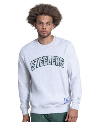 Men's Ash Pittsburgh Steelers Faceoff Fleece Sweatshirt