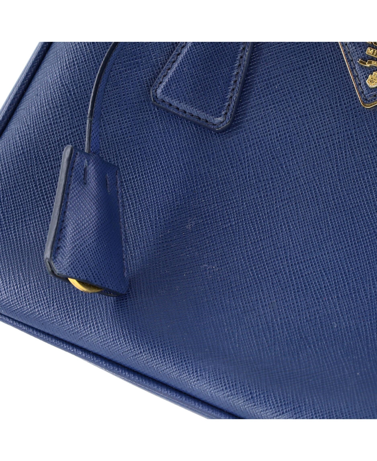 Pre-Owned Prada Small Galleria Double Zip Tote Saffiano Leather