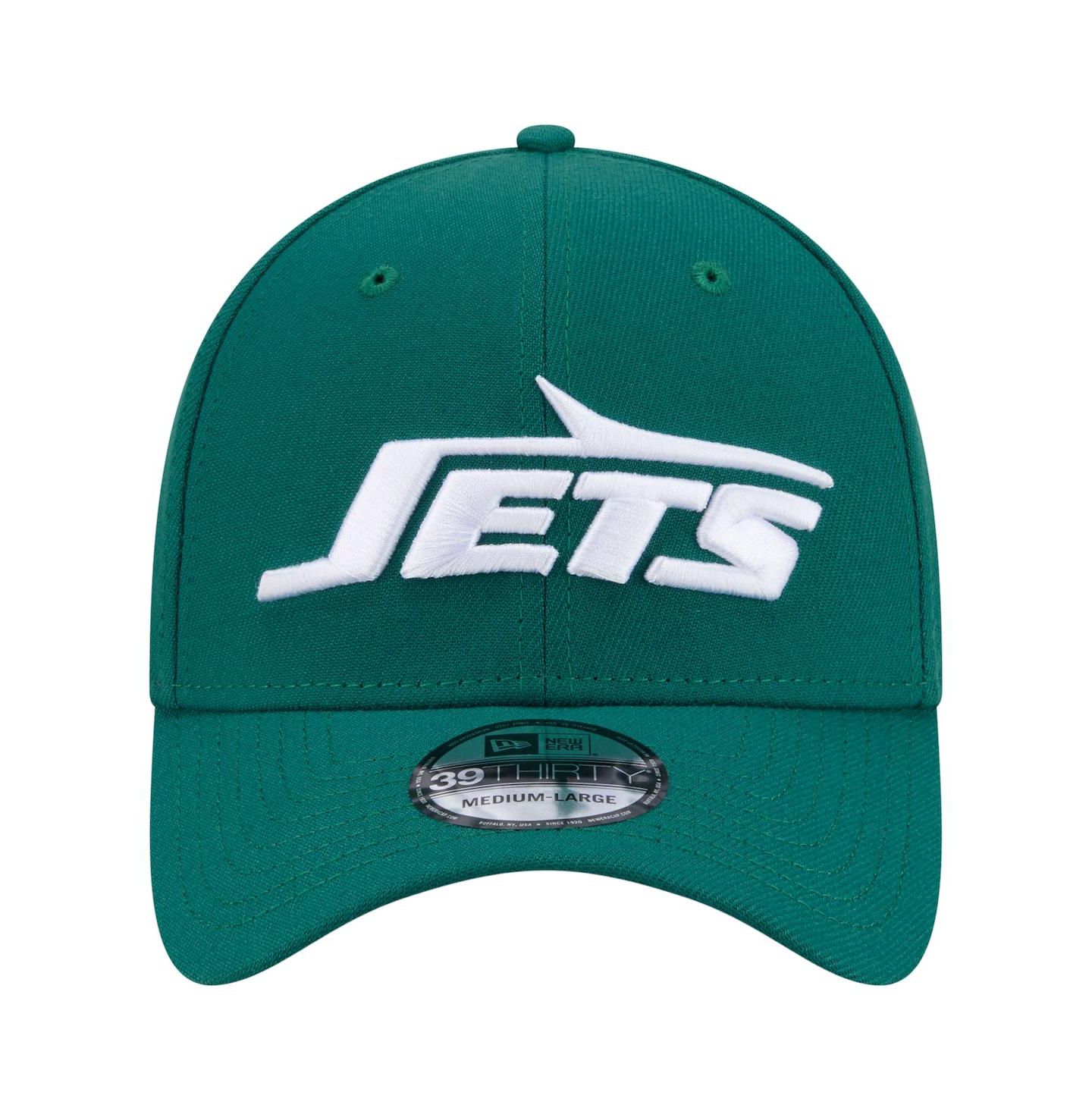 Мужская кепка New Era Green New York Jets Core Team 39THIRTY Flex Hat — фото 5