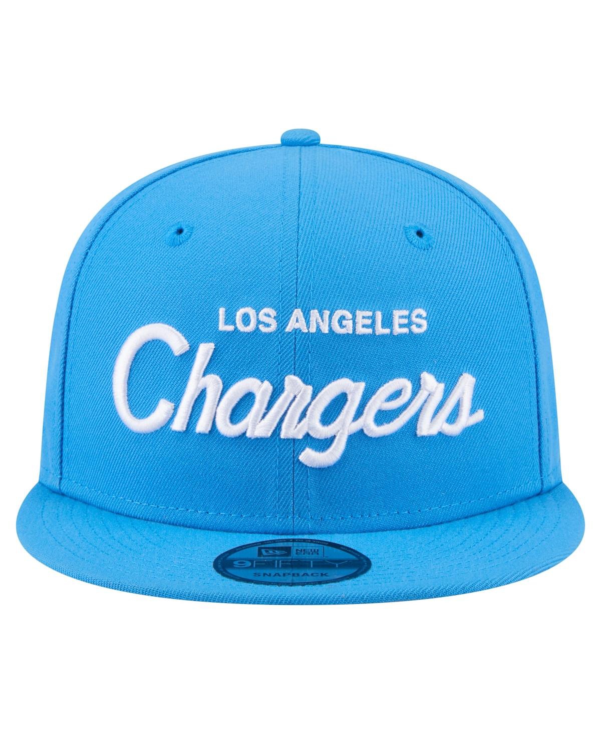 New Era Men's Powder Blue Los Angeles Chargers Core Team Script 9FIFTY Snapback Hat