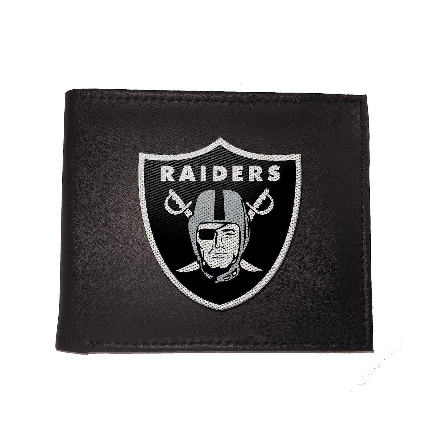 Женский кошелёк Evergreen Enterprises Las Vegas Raiders Synthetic Leather Embroidered Bifold — фото 1