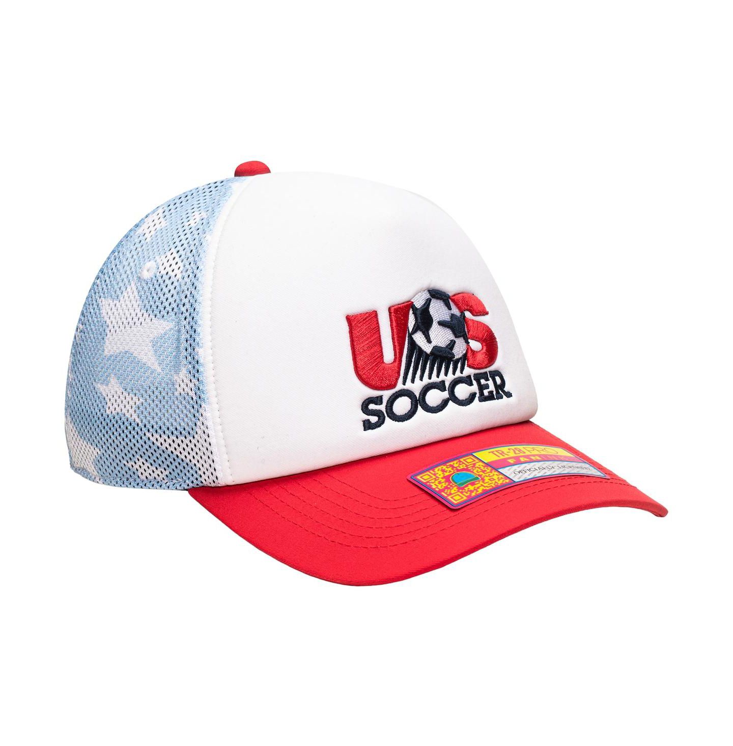 Кепка Fan Ink White Usmnt Making History Adjustable Trucker Hat — фото 3