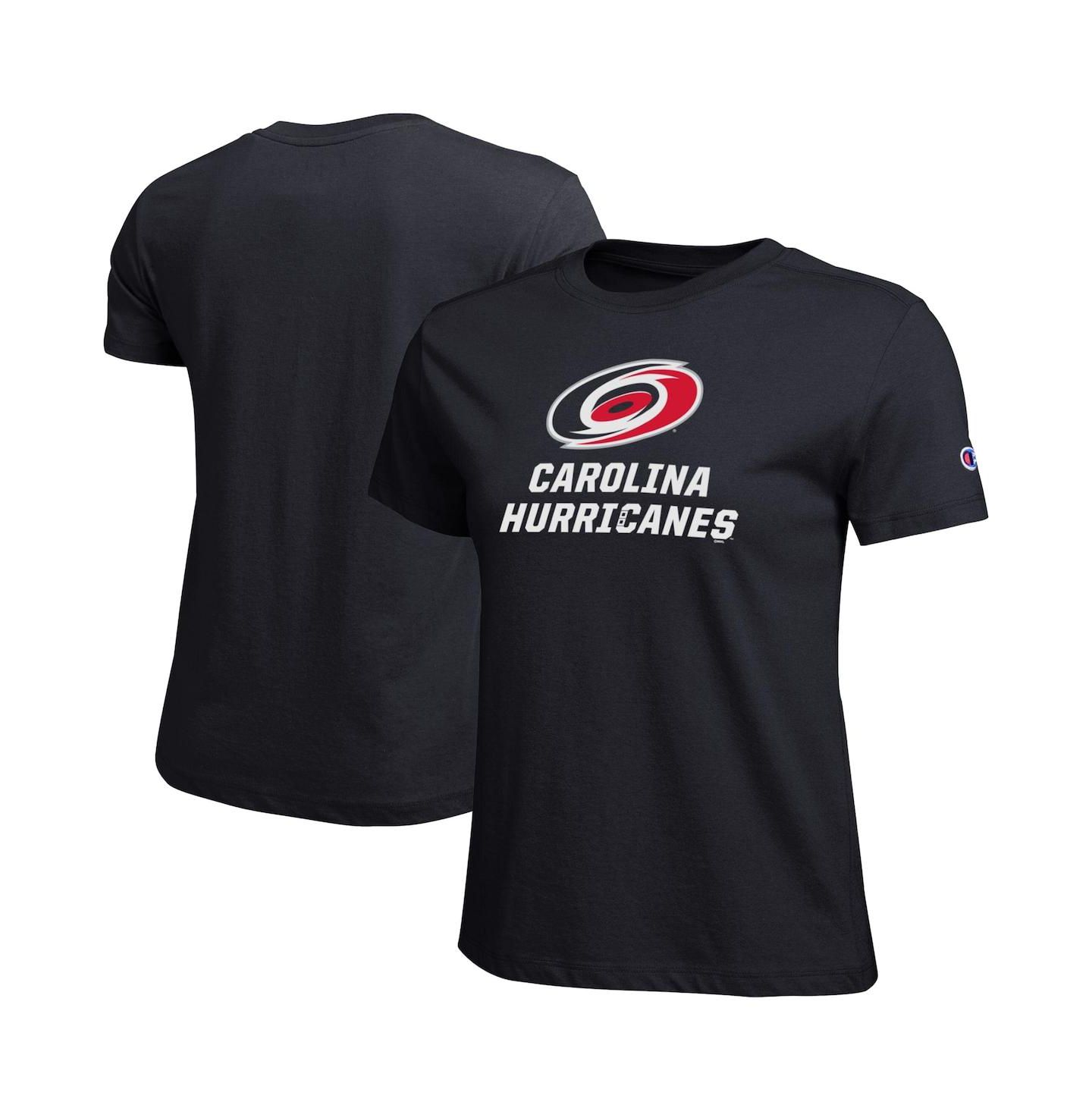 Женская футболка Champion Black Carolina Hurricanes Wordmark Lockup — фото 1