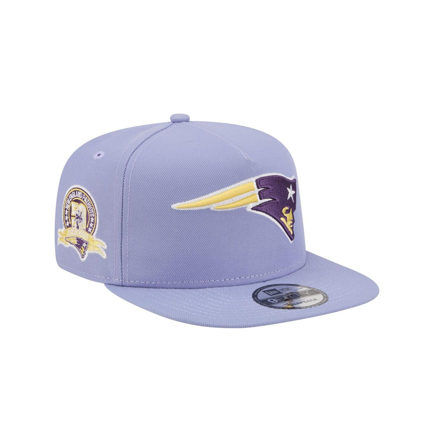 Мужская кепка New Era Lavender New England Patriots Bloom A-Frame 9FIFTY Snapback Hat — фото 1