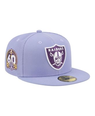 Men's Light Purple Las Vegas Raiders Lavender Bloom 59FIFTY Fitted Hat