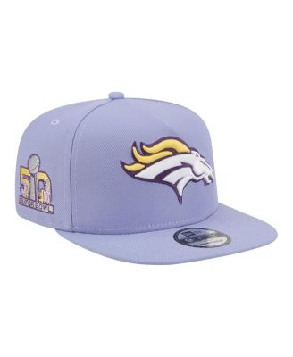 Men's Lavender Denver Broncos Bloom A-Frame 9FIFTY Snapback Hat