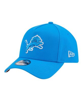 Big Boys and Girls Blue Detroit Lions 9FORTY A-Frame Adjustable Hat