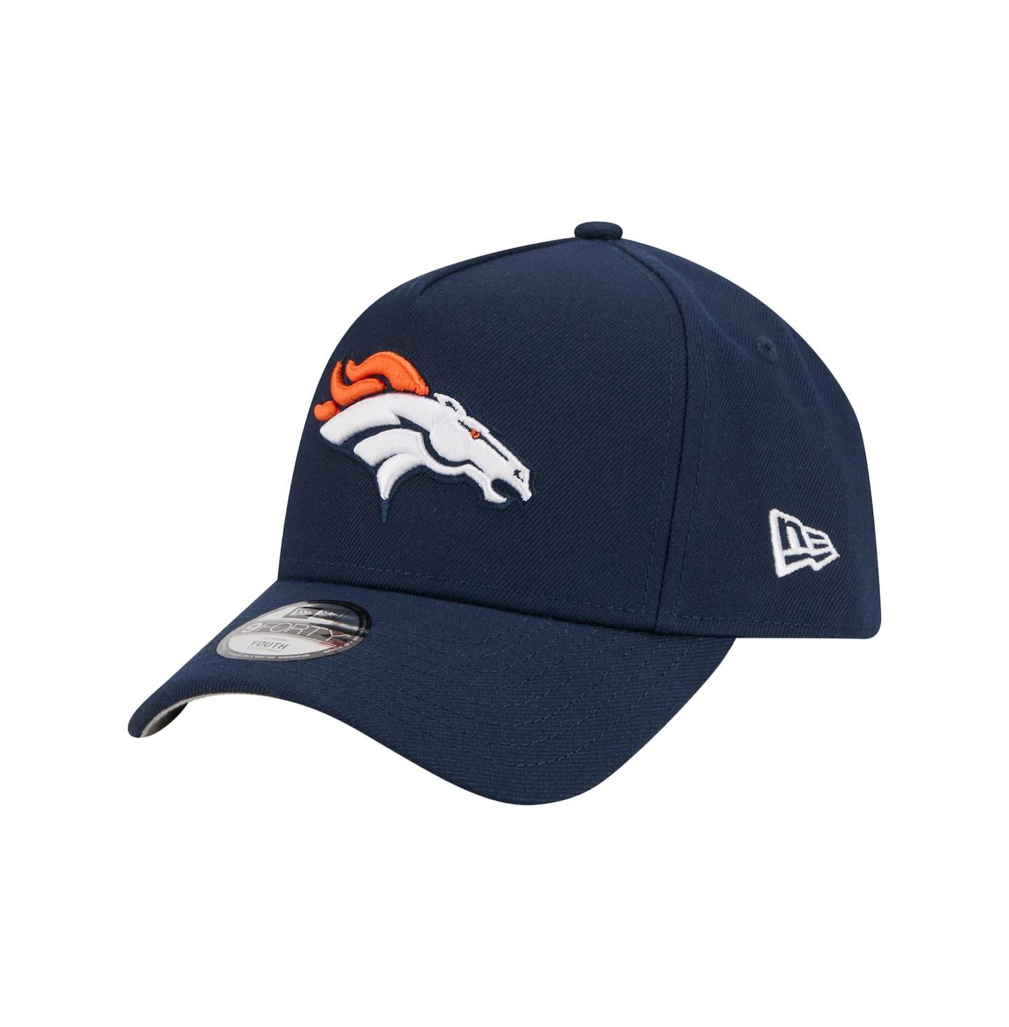 Детская кепка New Era Navy Denver Broncos 9FORTY A-Frame Adjustable Hat — фото 1