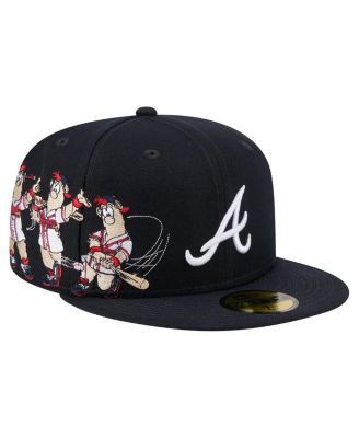 Men's Navy Atlanta Braves Run Mascot 59FIFTY Fitted Hat
