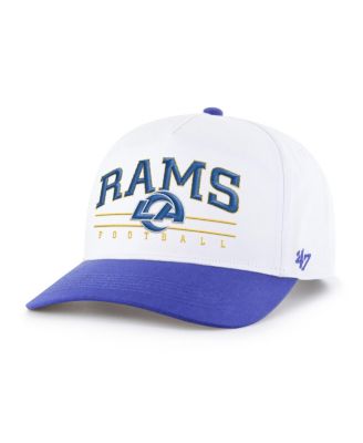 Men's White/Royal Los Angeles Rams Relaxed Roscoe Hitch Adjustable Hat