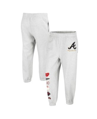 Women's x Heather Gray Atlanta Braves Venice Jogger Pants