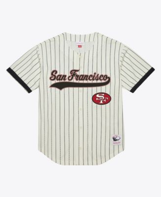 Men's Joe Montana Cream San Francisco 49ers Name & Number Mesh Fashion Jersey